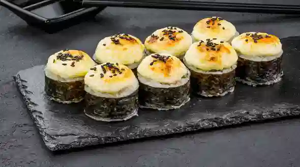 Parmezan Garnéla Tempura grillezett (8 db) étel a(z) SUSHI MASTER menüjében Parmezan Garnéla Tempura grillezett (8 db) menü a(z) SUSHI MASTER-től