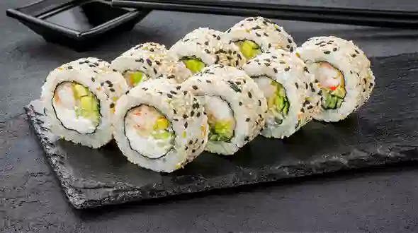 Dish Philadelphia Sesame Shrimp (8 pcs) menu SUSHI MASTER Philadelphia Sesame Shrimp (8 pcs) menu SUSHI MASTER