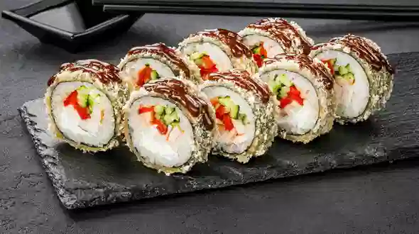 Tempura Csirke roll (8 db) étel a(z) SUSHI MASTER menüjében Tempura Csirke roll (8 db) menü a(z) SUSHI MASTER-től