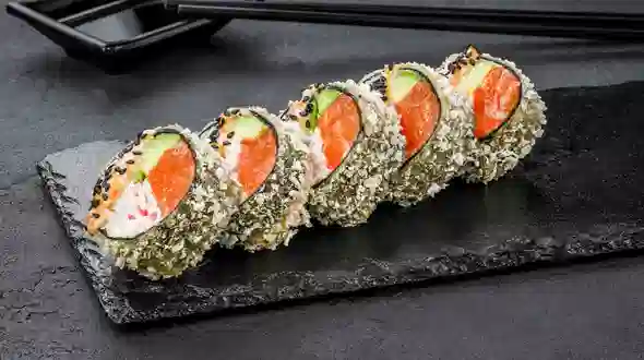 Tempura roll Lazac (5 db) étel a(z) SUSHI MASTER menüjében Tempura roll Lazac (5 db) menü a(z) SUSHI MASTER-től