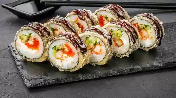 Tempura roll Unagi (8 db) étel a(z) SUSHI MASTER menüjében Tempura roll Unagi (8 db) menü a(z) SUSHI MASTER-től