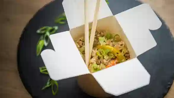 Dish Chicken with Thai sauce wok menu SUSHI MASTER Chicken with Thai sauce wok menu SUSHI MASTER